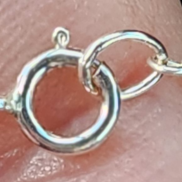 Sterling Chain and Curved Tube Necklace - Picture 8 of 9